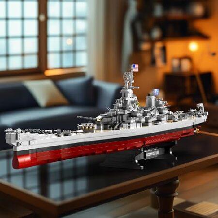 NUTCRACKER 戦艦ビスマルク 組み立てセット 大人用 - 大型 MOC ミリタリー ワールド ビスマルク 戦艦 組み立てモデル ディスプレイ 戦艦 おもちゃ 組み立てセッ_5