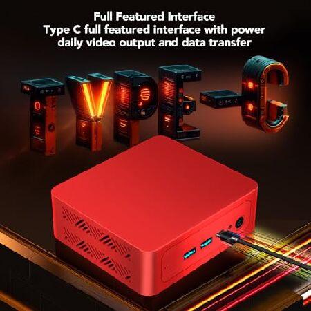 Portable PC Host，Desktop Computer Host Mini PC Host，I3 1215U DDR4 2666MHz 6E for Wins 11 Small Host (US Plug 16GB+1T)_1