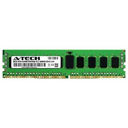 A-Tech 32GB RAM 交換用 Micron MTA18ASF4G72PDZ-3G2E1 | DDR4 3200MHz PC4-25600R ECC RDIMM 2Rx8 1.2V 288ピン 登録サーバーメモリモジュール (MTA18ASF4G72PD