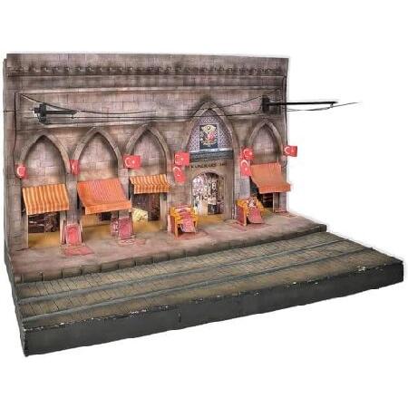 EarthMark Istanbul Trolley Wood and Metal 1:24 Scale OcCre Model kit 53010 (Model with Istanbul Diorama - No Paint)_1