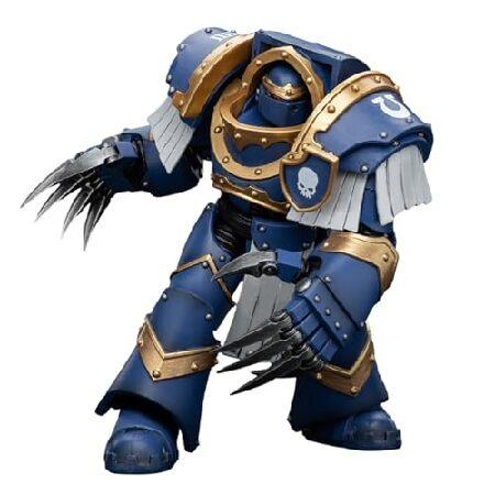 JOYTOY ウォーハンマー 30K ホルス 異端者 1/18 アクションフィギュア ウルトラマリン カタフラクティ ターミネーター 分隊ターミネーター ライトニングクロー付_1