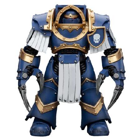 JOYTOY ウォーハンマー 30K ホルス 異端者 1/18 アクションフィギュア ウルトラマリン カタフラクティ ターミネーター 分隊ターミネーター ライトニングクロー付_2