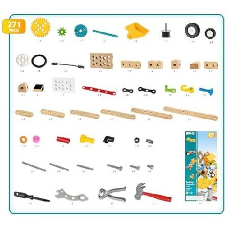 BRIO (ブリオ) ビルダー クリエイティブセットII [全271ピース] 対象年齢 3歳~ (大工さん 工具遊び おもちゃ 知育玩具) 34606 |  | 03