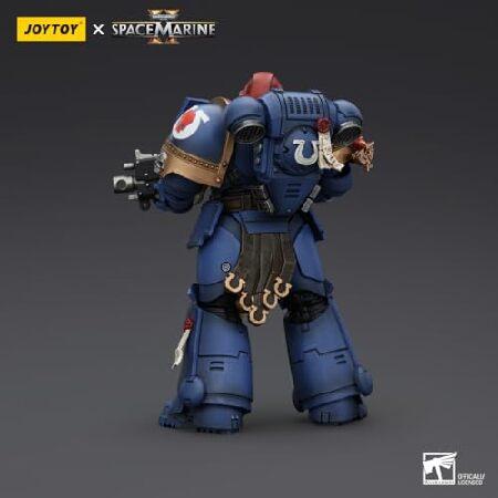 JOYTOY ウォーハンマー 40K スペースミリン ウルトラマリン ガドリエル軍曹 5インチ 1/18スケール コレクターアクションフィギュア 絶妙なデザインのファンやコの画像