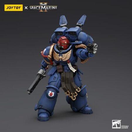 JOYTOY ウォーハンマー 40K スペースミリン ウルトラマリン ガドリエル軍曹 5インチ 1/18スケール コレクターアクションフィギュア 絶妙なデザインのファンやコの画像
