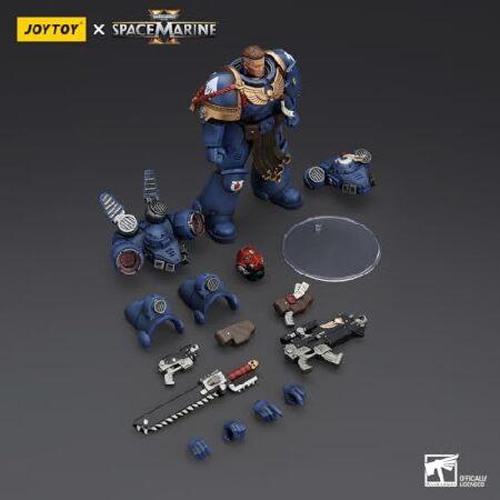 JOYTOY ウォーハンマー 40K スペースミリン ウルトラマリン ガドリエル軍曹 5インチ 1/18スケール コレクターアクションフィギュア 絶妙なデザインのファンやコの画像