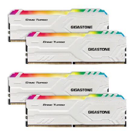 GIGASTONE Game TURBO 16GBx4枚 発光型 DDR4】GIGASTONE Game TURBO 16GBx4枚 (64GB Kit) DDR4 3600MHz