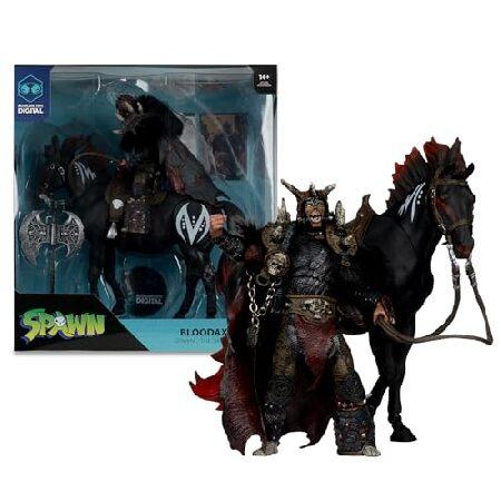 McFarlane Toys - ブラッドダックスと馬(スポーン:暗黒時代) 7インチ