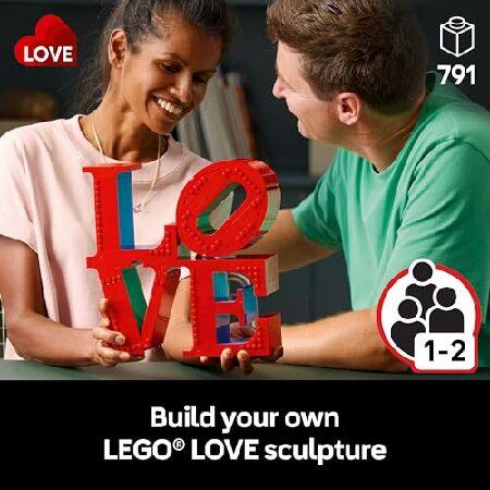 レゴ LEGO Art Love Collectible Building Set - DIY Kit for Adults， Ages 18+ - Gift for Birthdays - Home Decor to Display on Table - 31214_1