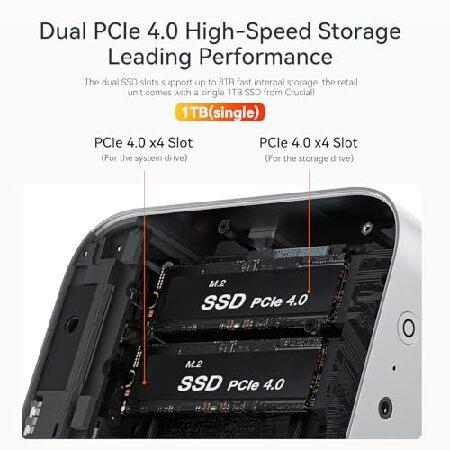 Beelink SER9 Pro AI Mini PC、AMD Ryzen AI 9 HX 370(80TOPS、12C/24T、5.1GHz)、32G LPDDR5X 8000MHz 1TB PCIe4.0 x4 SSD、AI PC AMD Radeon 890M NPU 50 AI T_5