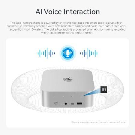 Beelink SER9 AI Mini PC， AMD Ryzen AI 9 HX 370(up to 5.1GHz) 12C/24T， Mini Computer 32GB LPDDR5X RAM 1TB NVMe PCIe4.0x4 SSD， Mini Desktop PC Built-in_2