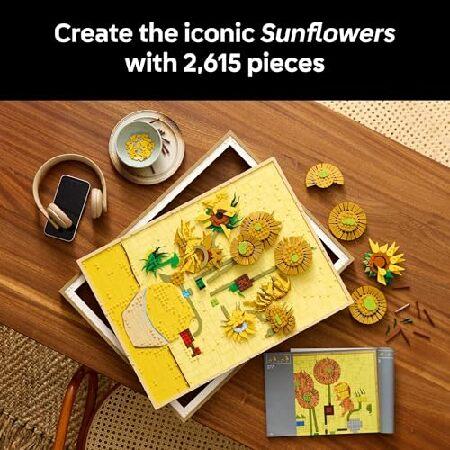 レゴ LEGO Art Vincent Van Gogh - Sunflowers Building Set for Adults - Home Decor Idea - Brick Built Painting - Gift for Birthdays - 31215_2