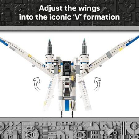 レゴ LEGO Star Wars Rebel U-Wing Starfighter Building Set - Includes Cassian Andor， Dedra Meero and K-2SO - Model Action Toy for Andor Fans - Birthday_2