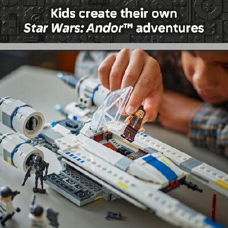 レゴ LEGO Star Wars Rebel U-Wing Starfighter Building Set - Includes Cassian Andor， Dedra Meero and K-2SO - Model Action Toy for Andor Fans - Birthday_4