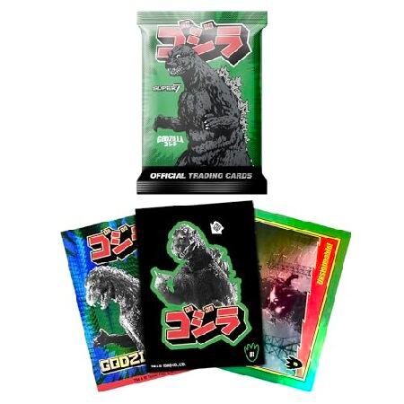 Super7 東宝フォイルパックトレーディングカード 昭和シリーズ1 箱入りPDQアクションフィギュア トレーディングカード24枚パックの画像
