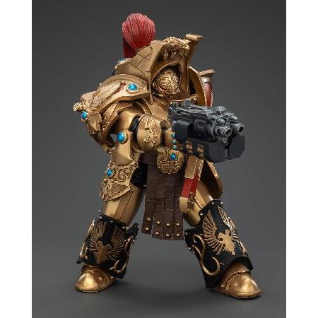 Pipigirl JoyToy ウォーハンマー 40K 純正ライセンス 1:18 アクションフィギュア Legio Custodes Aquilon Terminator Squad Aquilon Lastrum Storm Bolter付き 5 |  | 02
