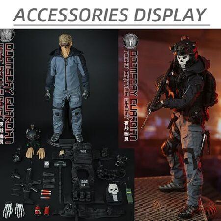 ViiKONDO KS21001 アクションフィギュア 1/6スケールモデル トイ ゴースト 12インチ 陸軍 男性 兵士 フィギュア 組み立て フルセットコレクション_1
