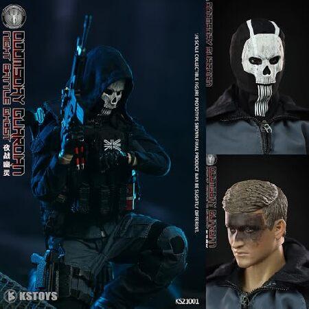 ViiKONDO KS21001 アクションフィギュア 1/6スケールモデル トイ ゴースト 12インチ 陸軍 男性 兵士 フィギュア 組み立て フルセットコレクション_2