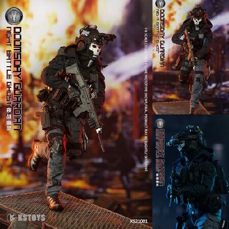 ViiKONDO KS21001 アクションフィギュア 1/6スケールモデル トイ ゴースト 12インチ 陸軍 男性 兵士 フィギュア 組み立て フルセットコレクション_4