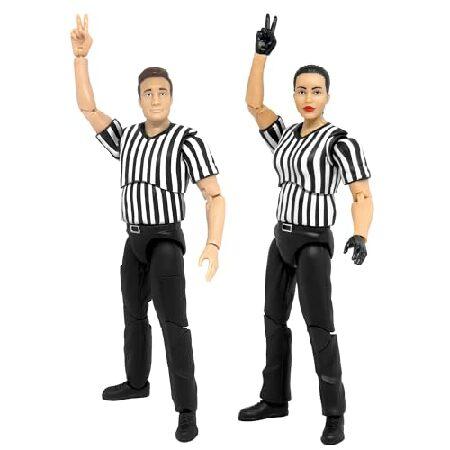 Ultimate Male ＆ Female Referee with Deluxe Articulation for Wrestling Figures_1