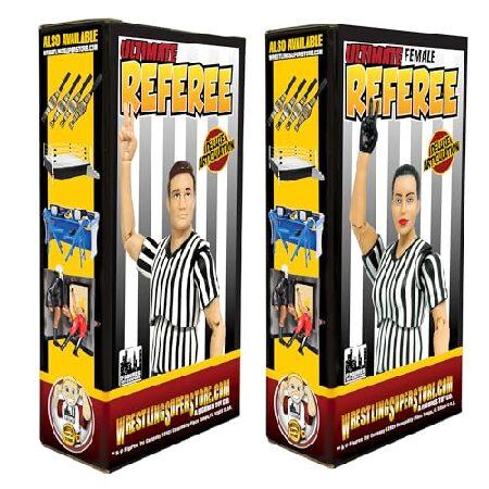 Ultimate Male ＆ Female Referee with Deluxe Articulation for Wrestling Figures_2