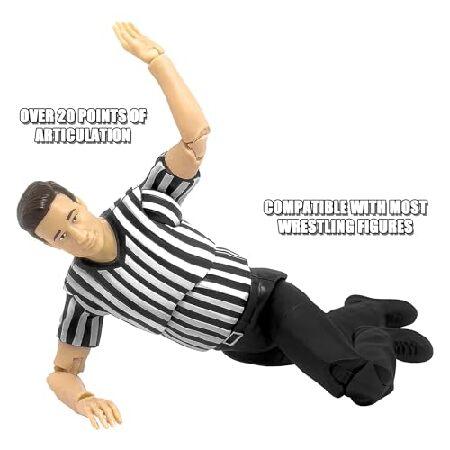 Ultimate Male ＆ Female Referee with Deluxe Articulation for Wrestling Figures_3
