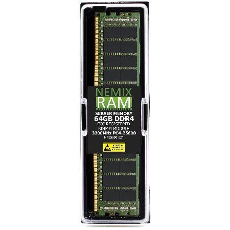 NEMIX RAM 64GB (1X64GB) DDR4 3200MHZ PC4-25600 2Rx4 1.2V CL22 288