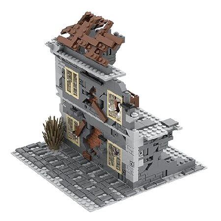 Jeamoc WW2 軍事遺跡ビルディングブロックセット 400ピースパーツ 軍事遺跡セット レゴWW2セット対応_3