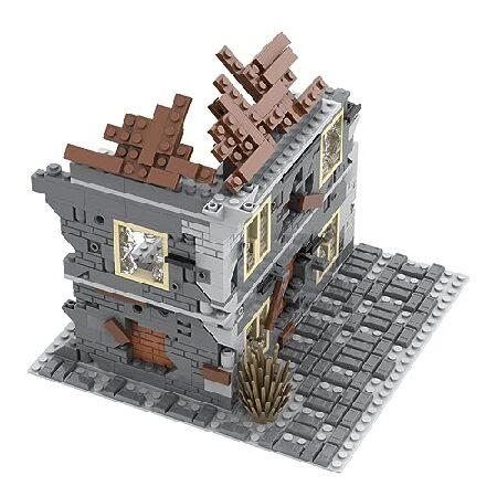 Jeamoc WW2 軍事遺跡ビルディングブロックセット 400ピースパーツ 軍事遺跡セット レゴWW2セット対応_4