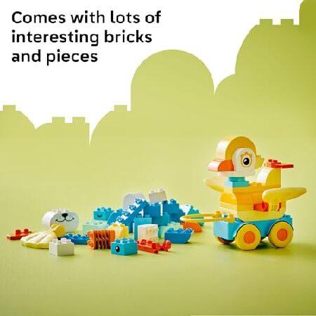 レゴ LEGO DUPLO Town 3 in 1 Animals on Wheels Building Toy - Learning Play Set for Toddler Boys ＆ Girls， Ages 2+ - Building Blocks for Sensory Skills_3