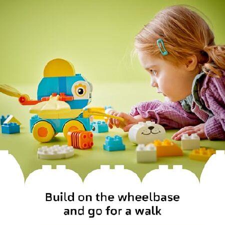 レゴ LEGO DUPLO Town 3 in 1 Animals on Wheels Building Toy - Learning Play Set for Toddler Boys ＆ Girls， Ages 2+ - Building Blocks for Sensory Skills_4