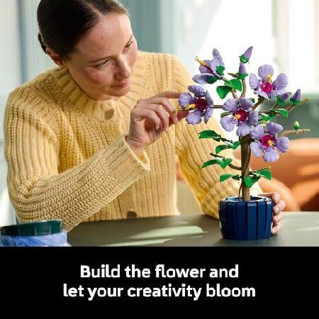 レゴ LEGO Botanicals Hibiscus Flower Building Set - Artificial Plant ＆ Flower Building Blocks for Women ＆ Men， Ages 18+ - Home， Office Decor Gift Id_2