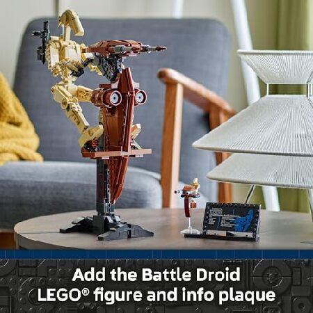 レゴ LEGO Star Wars: The Phantom Menace Battle Droid with STAP - Building ＆ Learning Toy for Boys ＆ Girls， Ages 12+ - Star Wars Toy ＆ Model Kit - G_5