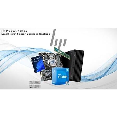 HP ProDesk 400 G9 SFF Business Desktop Computer, Intel Hexa Core i5-12500 (Beat i7-11700), HDMI, Display Port, WiFi, RJ-45, Keyboard ＆ Mouse, Windows | エイチピー | 01