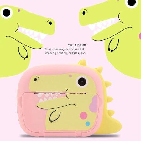 Kids Instant Camera 12MP 8X Zoom Dual Camera Support APP 800MAh Rechargeable Kids Digital Camera for Printing_3