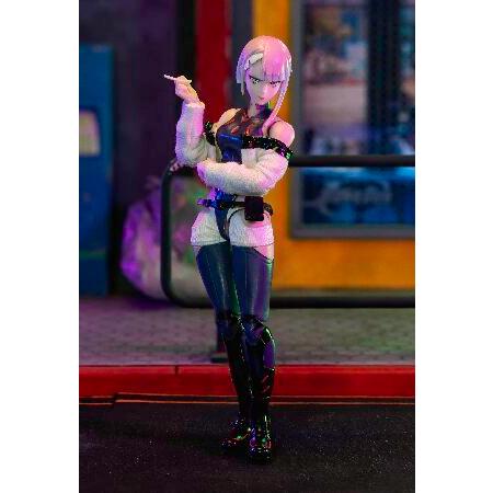 Jada Cyberpunk Edgerunners Lucy - 1:12 Scale Action Figure - 5.7” Highly Articulated Collectible with Accessories - Ages 15+ - Soft Goods Jacket， Det_1