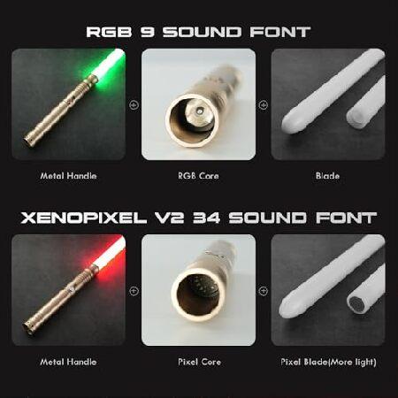 DAMIENSABER ライトセーバー 2個パック Xenopixel V2 34サウンド