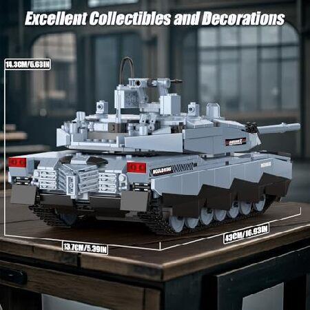 Mould King RCタンク WW2 エイブラムス-X ビルディングセット、20036