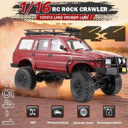 ARRIS 1/16 LC80 RC Crawler, WPL C54-1 Rock Crawler 4x4 4WD Off