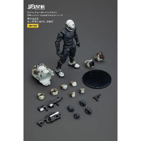 Pipigirl 1/18 兵士アクションフィギュア、JOYTOY 遠征軍アクションフィギュアモデルキットコレクションモデル。の画像