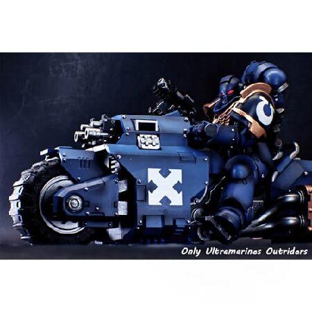 JoyToy ウォーハンマー 40K アクションフィギュア 1:18 ウルトラマリン オートバイ アウトライダー 車両モデル おもちゃ マッチング_2