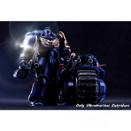JoyToy ウォーハンマー 40K アクションフィギュア 1:18 ウルトラマリン オートバイ アウトライダー 車両モデル おもちゃ マッチング_3