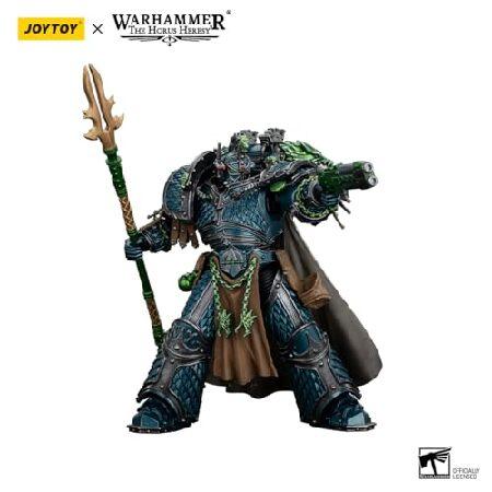 JOYTOY Warhammer The Horus Heresy Alpha Legion Alpharius, Primarch of The XXth Legion 1/18 7.5in Action Figure with Exquisite Design, Gifts for Fansの画像