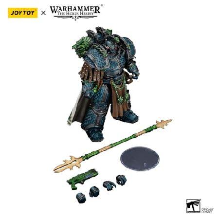 JOYTOY Warhammer The Horus Heresy Alpha Legion Alpharius, Primarch of The XXth Legion 1/18 7.5in Action Figure with Exquisite Design, Gifts for Fansの画像