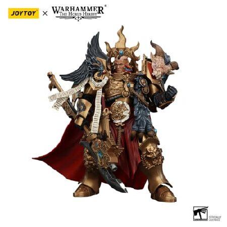 JOYTOY Warhammer The Horus Heresy Legio Custodes Constantin Valdor， Captain-General of The Legio Custodes 1/18 7.2in Action Figure with Exquisite Desi_1