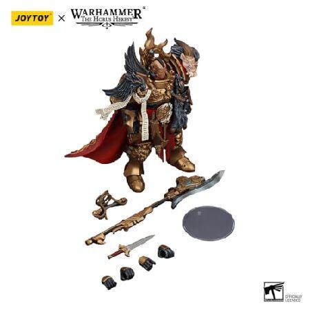JOYTOY Warhammer The Horus Heresy Legio Custodes Constantin Valdor， Captain-General of The Legio Custodes 1/18 7.2in Action Figure with Exquisite Desi_4