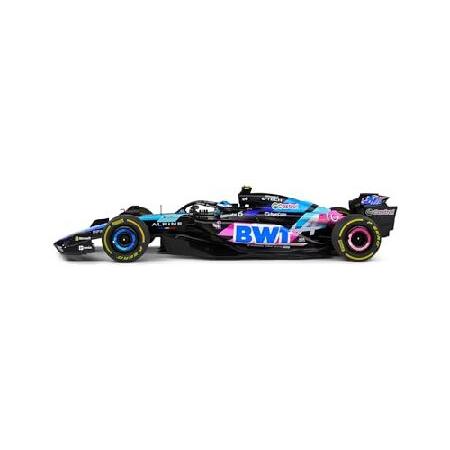 OPO 10 - Formula 1 Miniature Car Compatible with Alpine F1 Team A524 Blue GASLY Monaco GP 2024-1:18 Solido 1814002