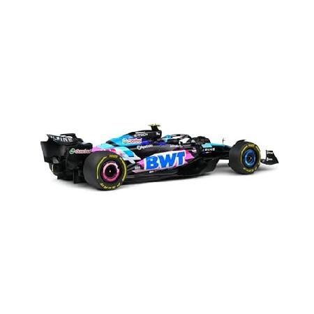 OPO 10 - Formula 1 Miniature Car Compatible with Alpine F1 Team A524 Blue GASLY Monaco GP 2024-1:18 Solido 1814002