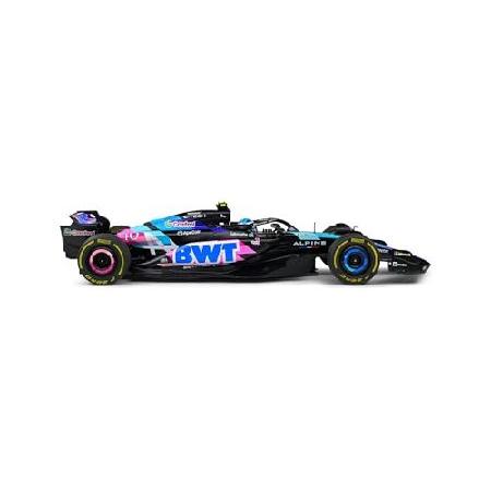 OPO 10 - Formula 1 Miniature Car Compatible with Alpine F1 Team A524 Blue GASLY Monaco GP 2024-1:18 Solido 1814002