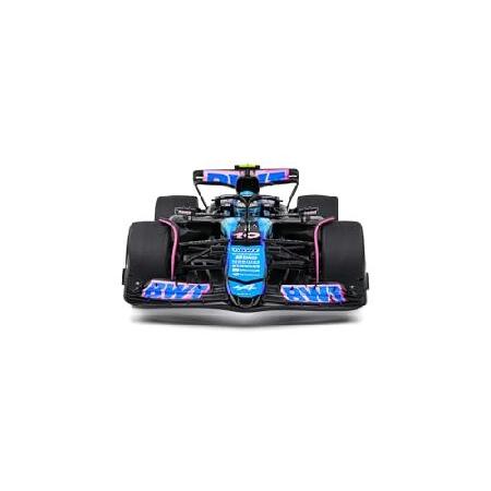 OPO 10 - Formula 1 Miniature Car Compatible with Alpine F1 Team A524 Blue GASLY Monaco GP 2024-1:18 Solido 1814002